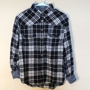 Bea Jachs Girlfriend black & white plaid L…